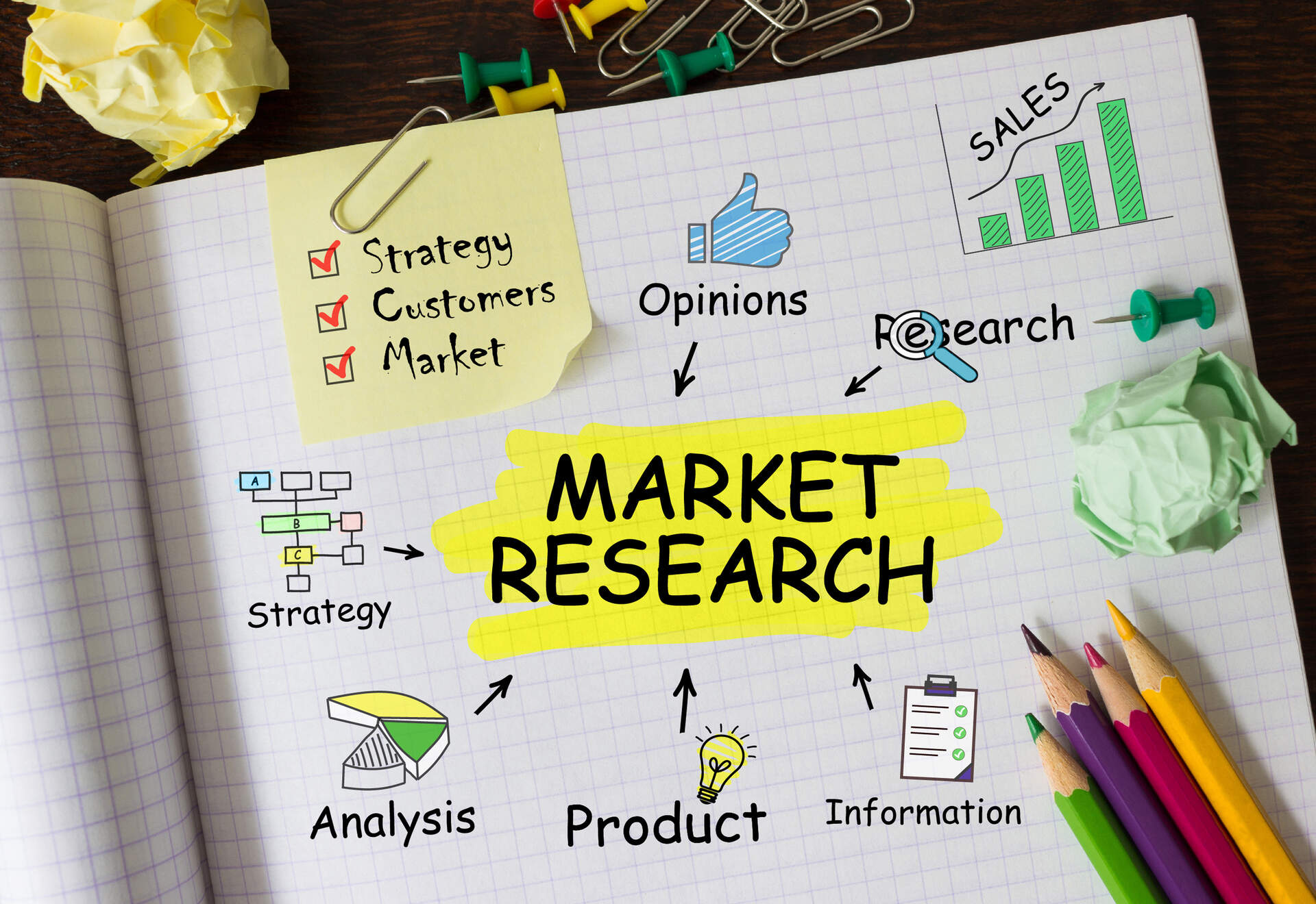 Market research illustration