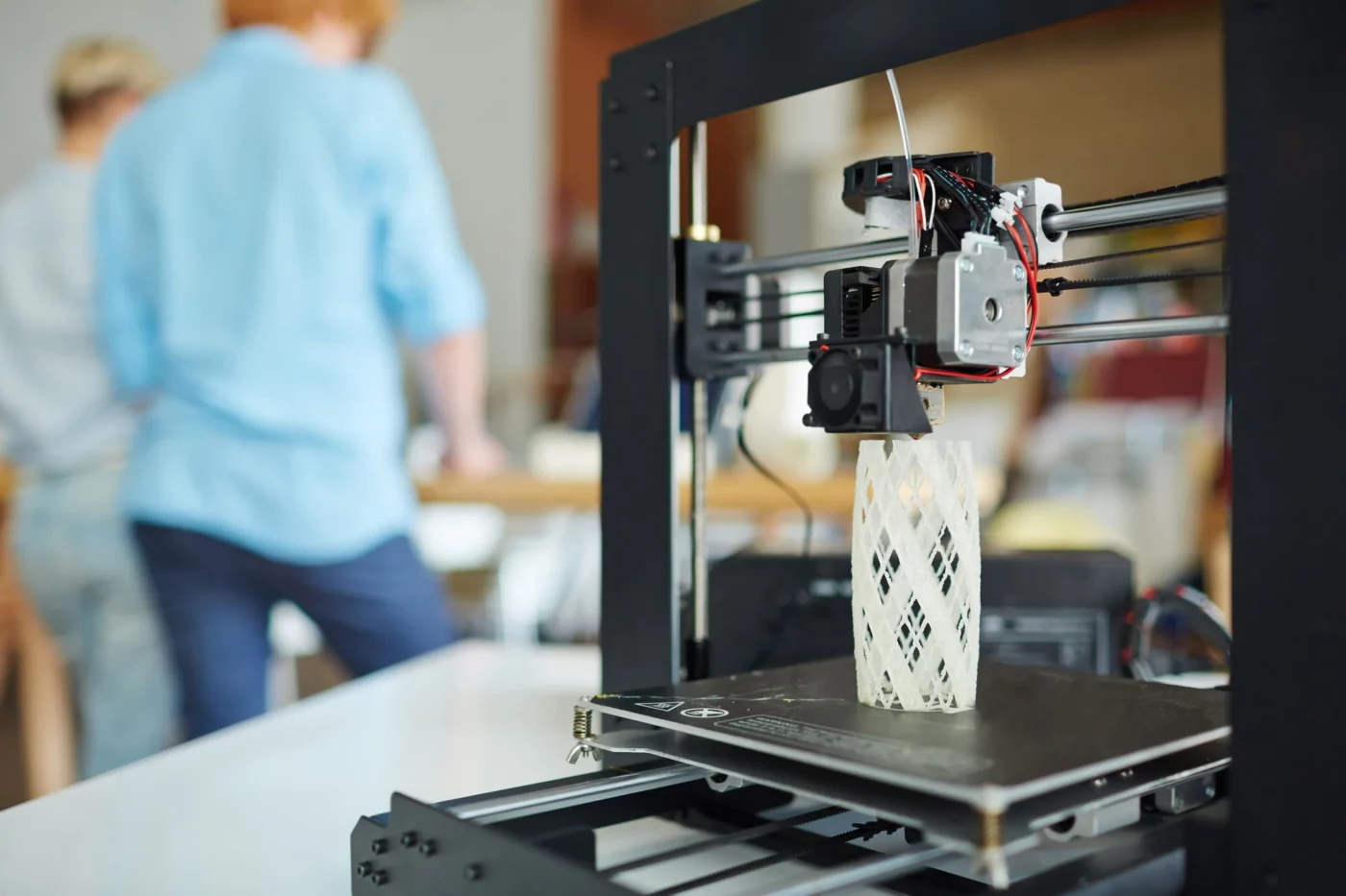 A 3D printer printing