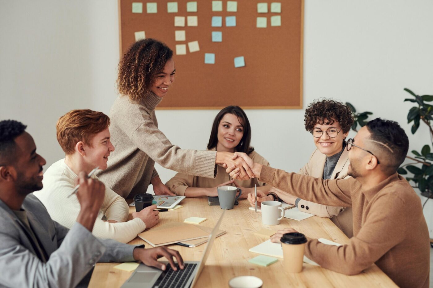 People in a business meeting