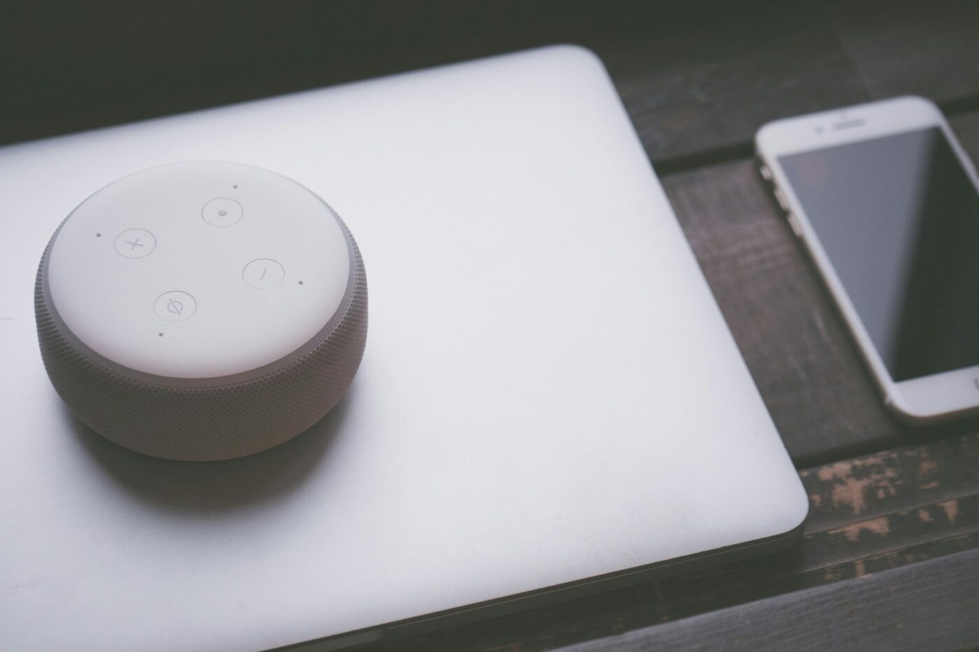 A white Bluetooth speaker